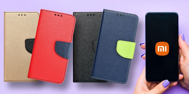 Knížkové pouzdro na Xiaomi a tvrzené sklo k tomu