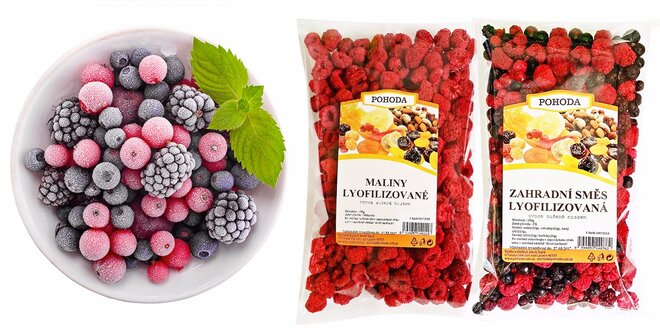 Balíčky plné chuti a zdraví: ovoce sušené mrazem