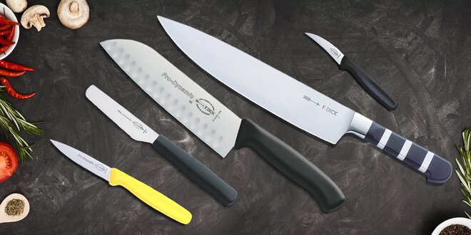 Kuchyňské nože a ostřiče značky Friedr. Dick