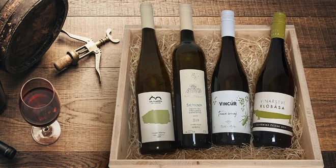 Sommelierská bedýnka 4 českých vín na měsíc květen