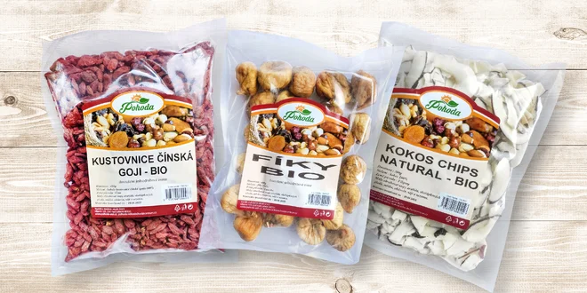 Bio sušené ovoce: datle, fíky, ananas i kustovnice