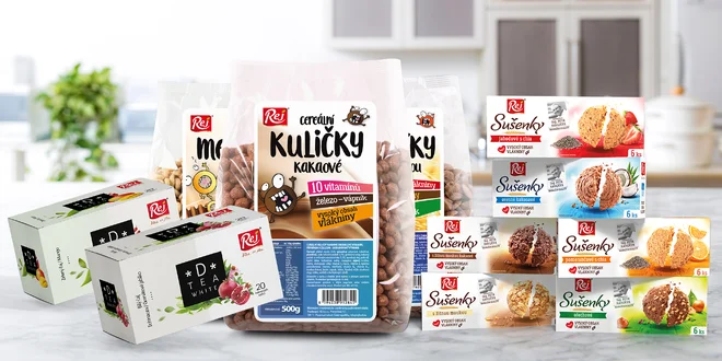 Snídaňové cereálie a sušenky: lupínky i polštářky