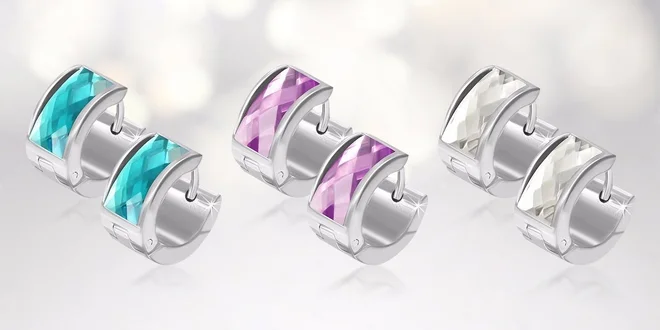 Náušnice s krystalky Swarovski Elements