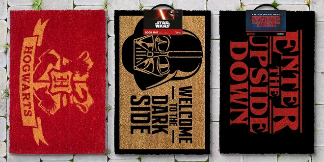 Rohožky s motivy Harryho Pottera, Star Wars a další