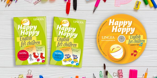 Angličtina pro děti: kniha, CD a obrázkové karty