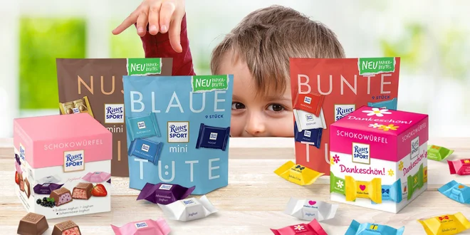 Sladká chvilka: balíčky čokolád Ritter Sport