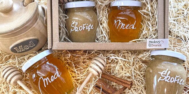 Sady medů i v dárkovém balení: klasické a ochucené