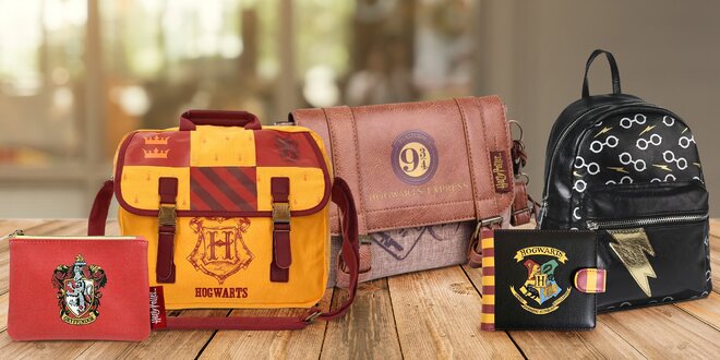 Peněženky, batohy i kabelky s motivy Harry Pottera