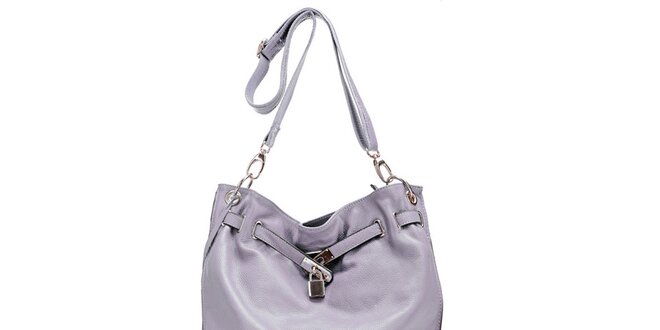 Světle fialová stylová kabelka