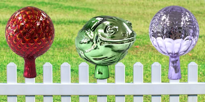 Dekorativní koule do zahrady z Floriánovy hutě