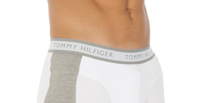 Pánské bílo-šedé boxerky Tommy Hilfiger
