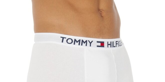 Pánské bílé boxerky s logem Tommy Hilfiger
