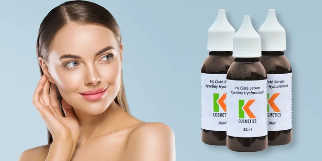 Čisté 1% sérum kyseliny hyaluronové pro krásnou pleť