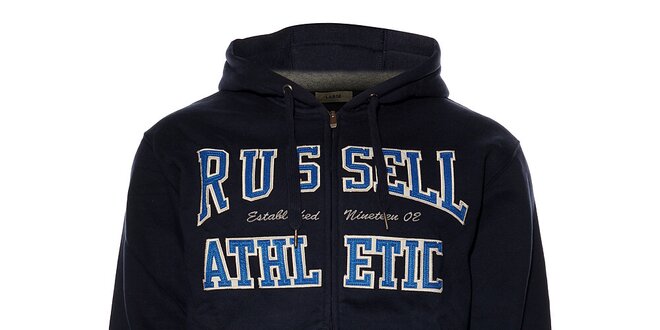 Pánská tmavě modrá mikina Russell Athletic s kapucí