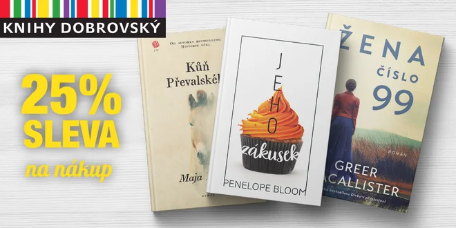25% sleva do knihkupectví Knihy Dobrovský