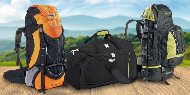 Sportovní taška, turistický batoh i pořádné krosny