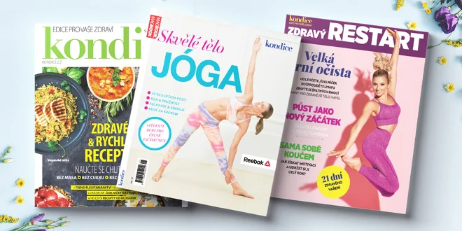 Speciály časopisu Kondice: vaření i jóga s DVD