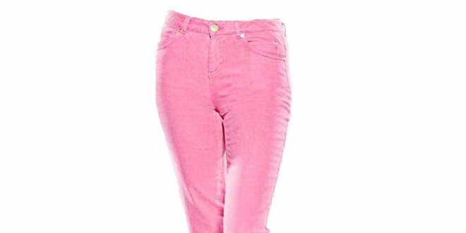 Dámské straight-leg růžové džíny Ruby London