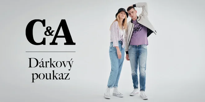 Dárková karta do C&A v hodnotě 500 Kč