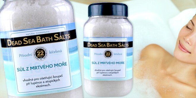 2 kg soli z Mrtvého moře do koupele