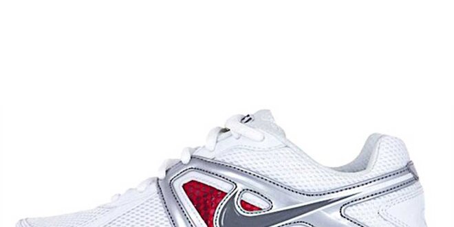 Dámské bílo-stříbrné běžecké boty Nike