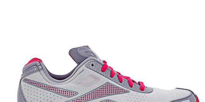 Dámské šedo-růžové běžecké boty Reebok