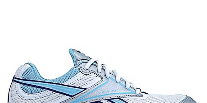 Dámské bílo-modro-stříbrné fitness boty Reebok