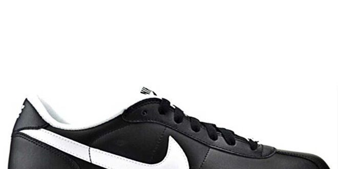 Pánské černé kožené tenisky Nike
