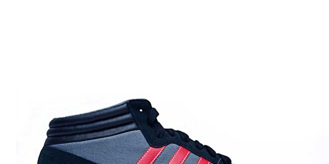 Pánské modro-červené kotníkové tenisky Adidas