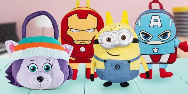 Dětské plyšové batůžky ve tvaru filmových hrdinů