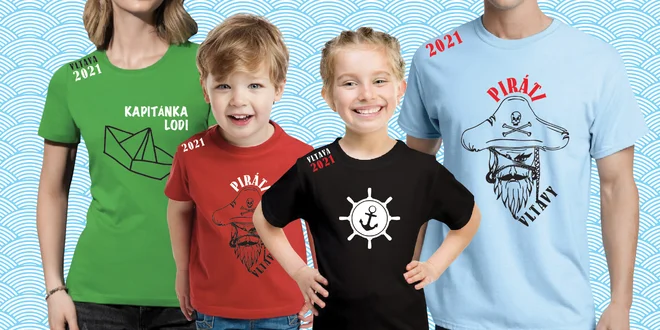 Originální vodácká trička: dětská, dámská i pánská