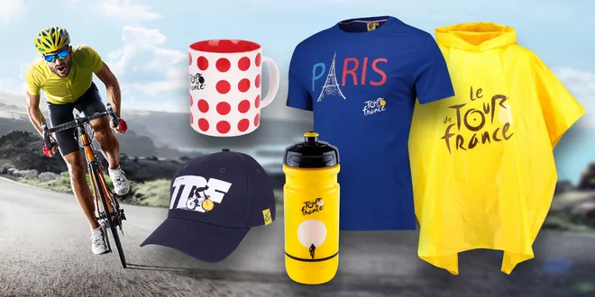 Oficiální kšiltovky a suvenýry z Tour de France