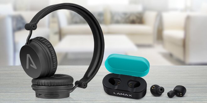 Pro kvalitní poslech: bezdrátová sluchátka Lamax