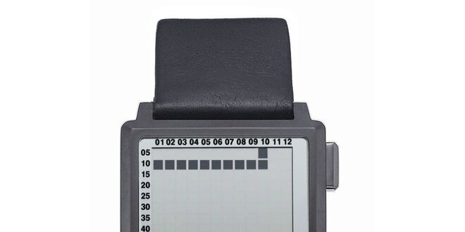 Pánské hranaté digitální hodinky Esprit s černým řemínkem