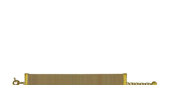 Dámský zlatě tónovaný mosazný náramek Esprit