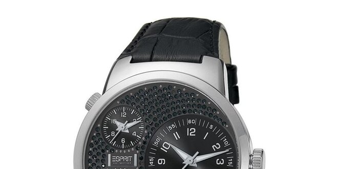 Dámské černo-stříbrné hodinky Esprit