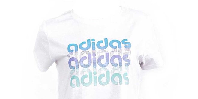 Dámské bílé tričko s potiskem Adidas