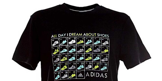 Pánské černé tričko Adidas