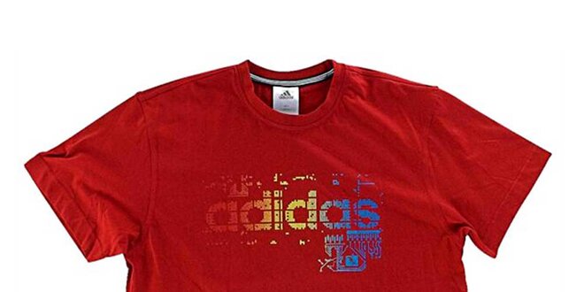Pánské červené tričko Adidas