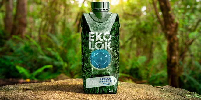 Přírodní minerální voda Ekolok v recyklovatelném obalu