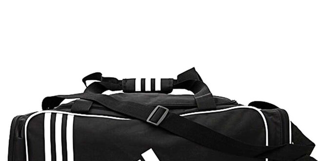 Pánská černo-bílá sportovní taška Adidas