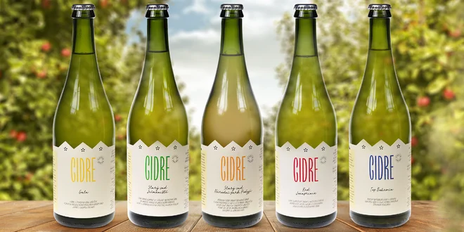 České cidry: 5x 750 ml, každý z jiných jablek