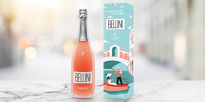 Oblíbený italský koktejl ze šumivého vína a broskví