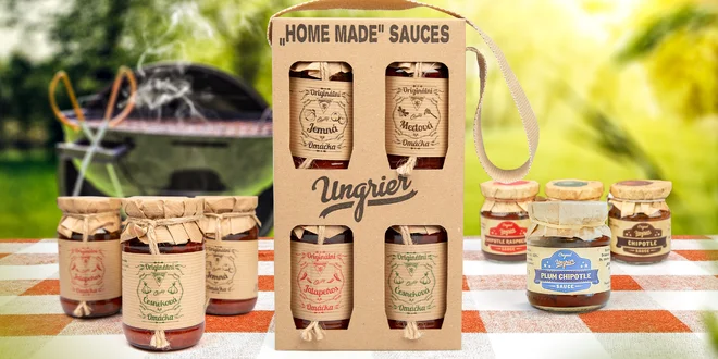 České omáčky Ungrier: chilli, jemná i medová