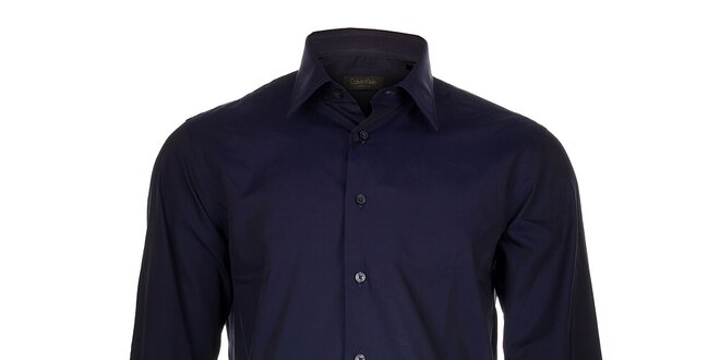 Pánská tmavě fialová košile Calvin Klein
