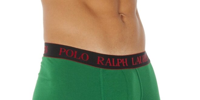 Pánské zelené boxerky s bílým logem Ralph Lauren