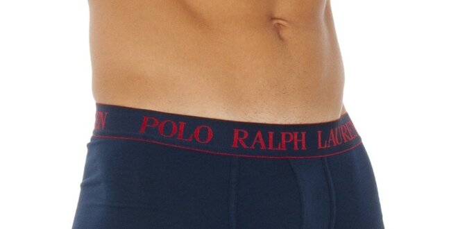 Pánské tmavě modré bavlněné boxerky Ralph Lauren s italskou vlajkou