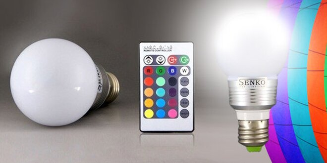 LED žárovka Senco s dálkovým ovládáním  