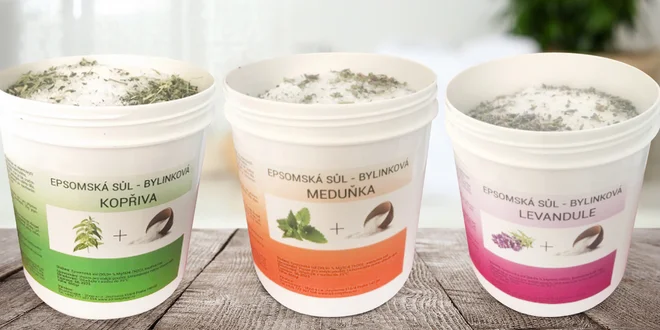 Epsomská sůl do koupele i na peeling či masky