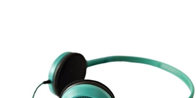Designová modro-zelená sluchátka Frends